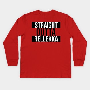 Straight Outta Rellekka Kids Long Sleeve T-Shirt